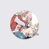 32/44/58mm Anime Mizuki Akiyama Badges Project SEKAI Brooch Round Brooches Jewelry Creative Art Pins for Backpack Decor Gift Accessory