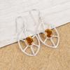 Citrine Silver Jewelry, 925 Solid Sterling Silver Earrings, Handmade Silver Jewelry, Amazing Citrine Gemstone Earrings For Gift