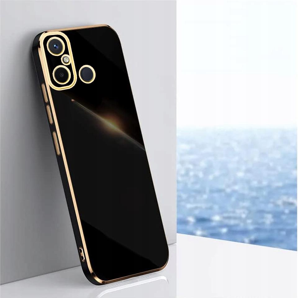 Case for Xiaomi Redmi 12C/Redmi 11a GLAMOUR BACK CASE BLACK + Glass