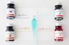 Herbin Glass Pen Ink Set in Dedicated Box Tsumugi Blue Mini Ink Deep Blue Set French Brand Founded in HERBIN hb21413set & [Handcrafted] & (10ml)