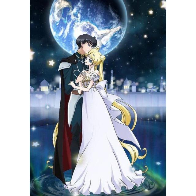 5D DIY Diamond Painting Sailor Moon Art Diamond Embroidery Rhinestones Decorations for Home