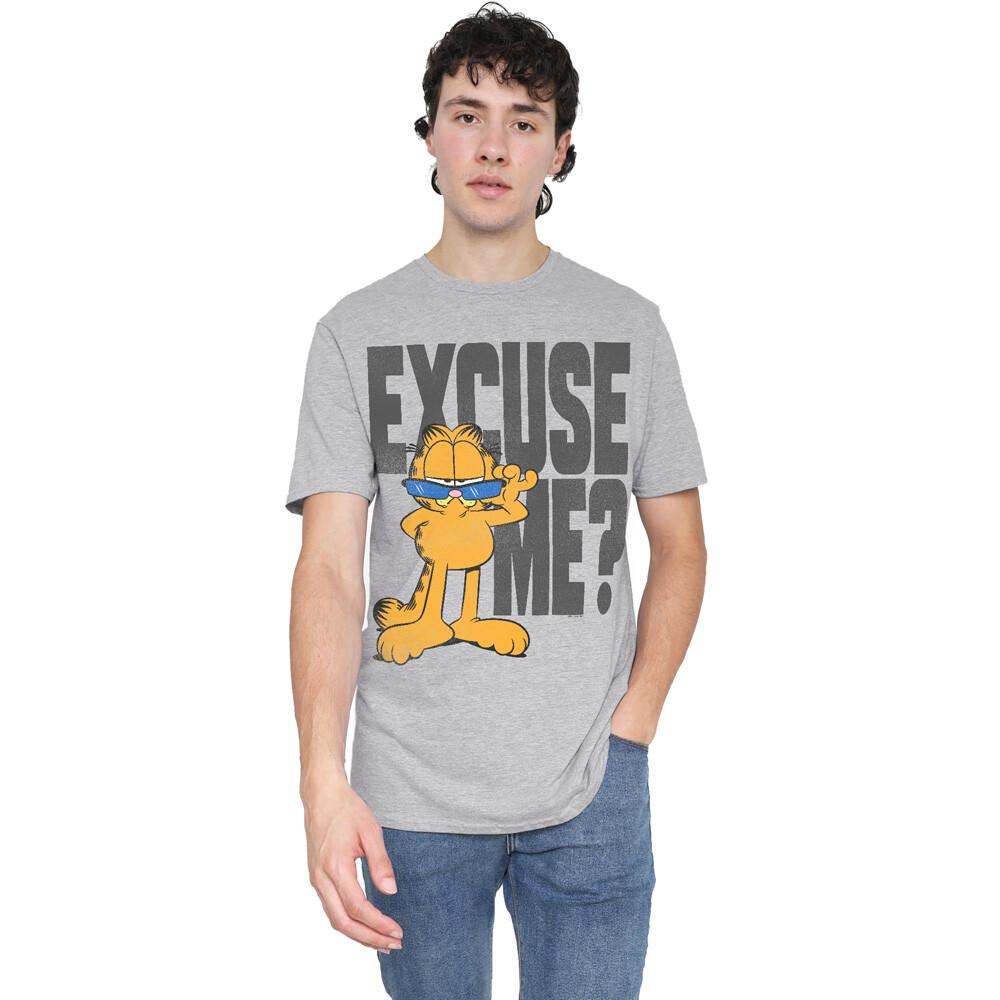 Garfield Excuse Me? T-Shirt S-2XL, Athletic Heather Unisex T-Shirt