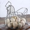 Iron Art Eggs Storage Basket Silver Eggs Organizer Rack Basket  Homewares