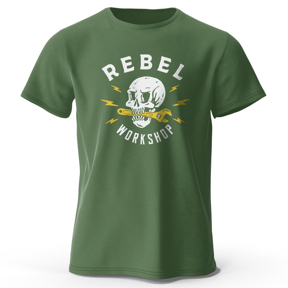 Rebel Workshop Print Unisexs Novel Graphic Design Tshirt Casual Comfy Summer Tees For Unisexs Daily Activitiestops Clothing