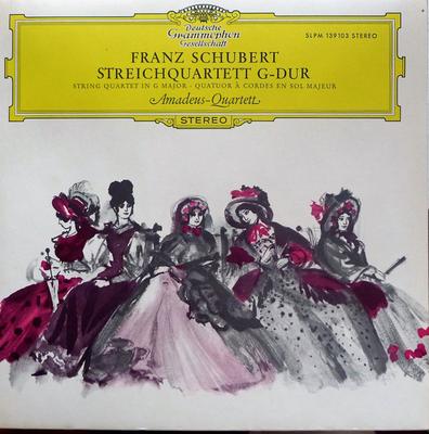 Виниловая пластинка ФРАНЦ ШУБЕРТ AMADEUSQUARTETT Струнный квартет G-dur SLPM139103 Deutsche Grammo Германия Классика Б/у