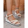 New Large Size Sandals Pearl Jewelry Platform High Heel Sandals Women's Fashion Sandals