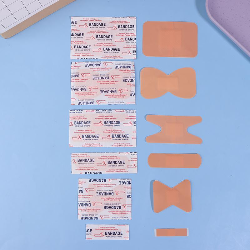 100 шт. Водонепроницаемый дышащий адгезивный бинт – Мягкий медицинский пластырь для гемостаза ран и первой помощи