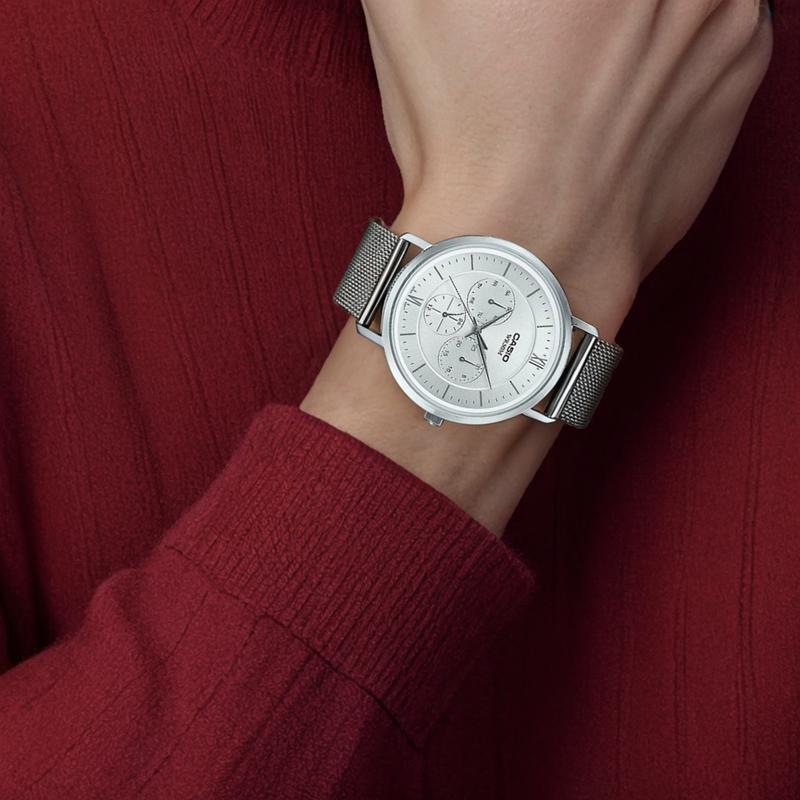 Casio Серия STANDARD регулируемая пряжка 50 метров водонепроницаемость кварцевый механизм стальной ремешок японские и корейские часы мужские часы MTP-B300M-7AV