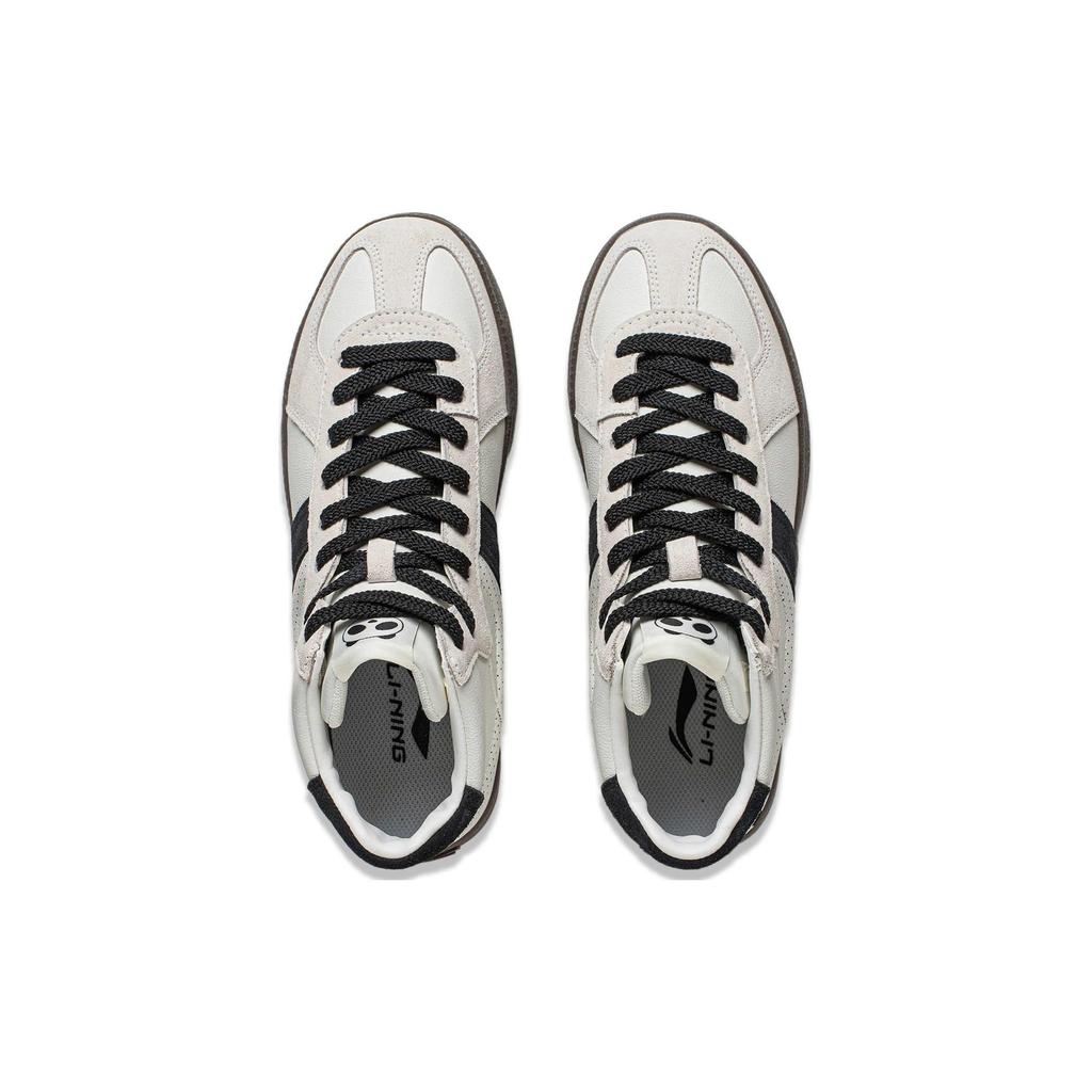 Li Ning Yunchuan HI Нескользящие, износостойкие, дышащие высокие повседневные кроссовки Женские Черно-белые AGCT302-3