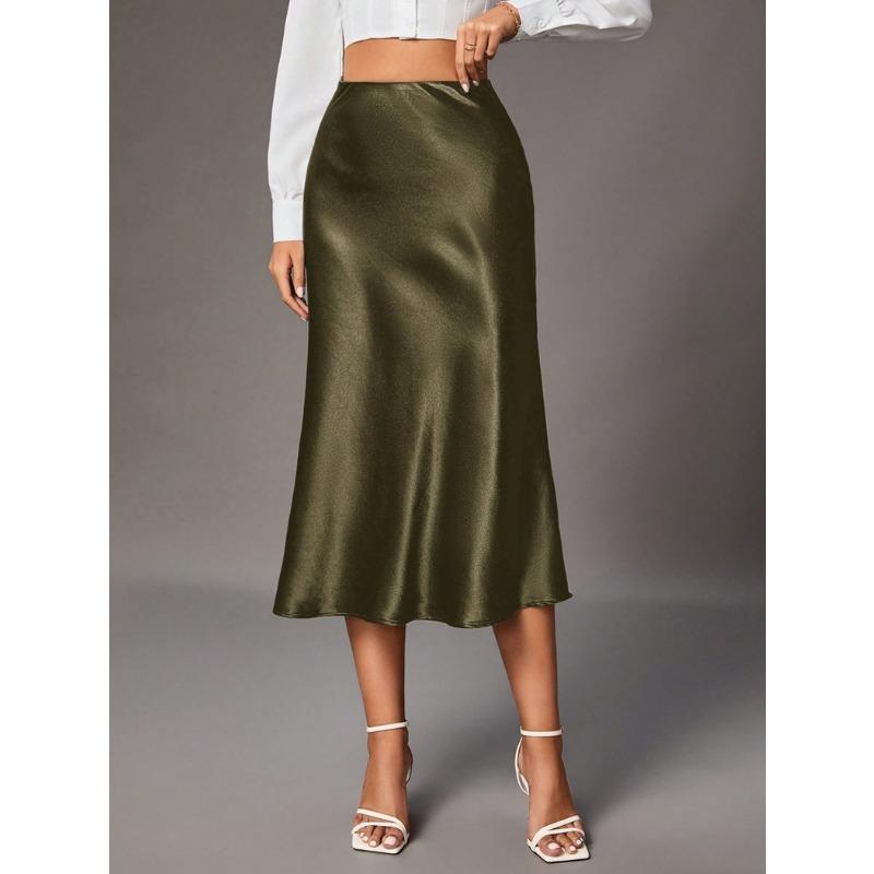 Женская атласная юбка High Sense Small Skirt