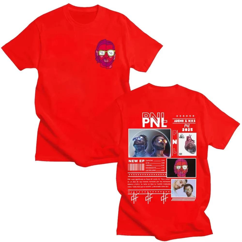 PNL French Rapper Le Monde Chico Album Graphic TShirt Unisex Cotton Short Sleeve Hip Hop Fashion Streetwear TShirt