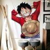 Monkey D Luffy Wall Tapestry Aesthetic Wall Hanging Printed Fabric Blanket Decorative Tapestries For Bedroom Living Room Home Decor