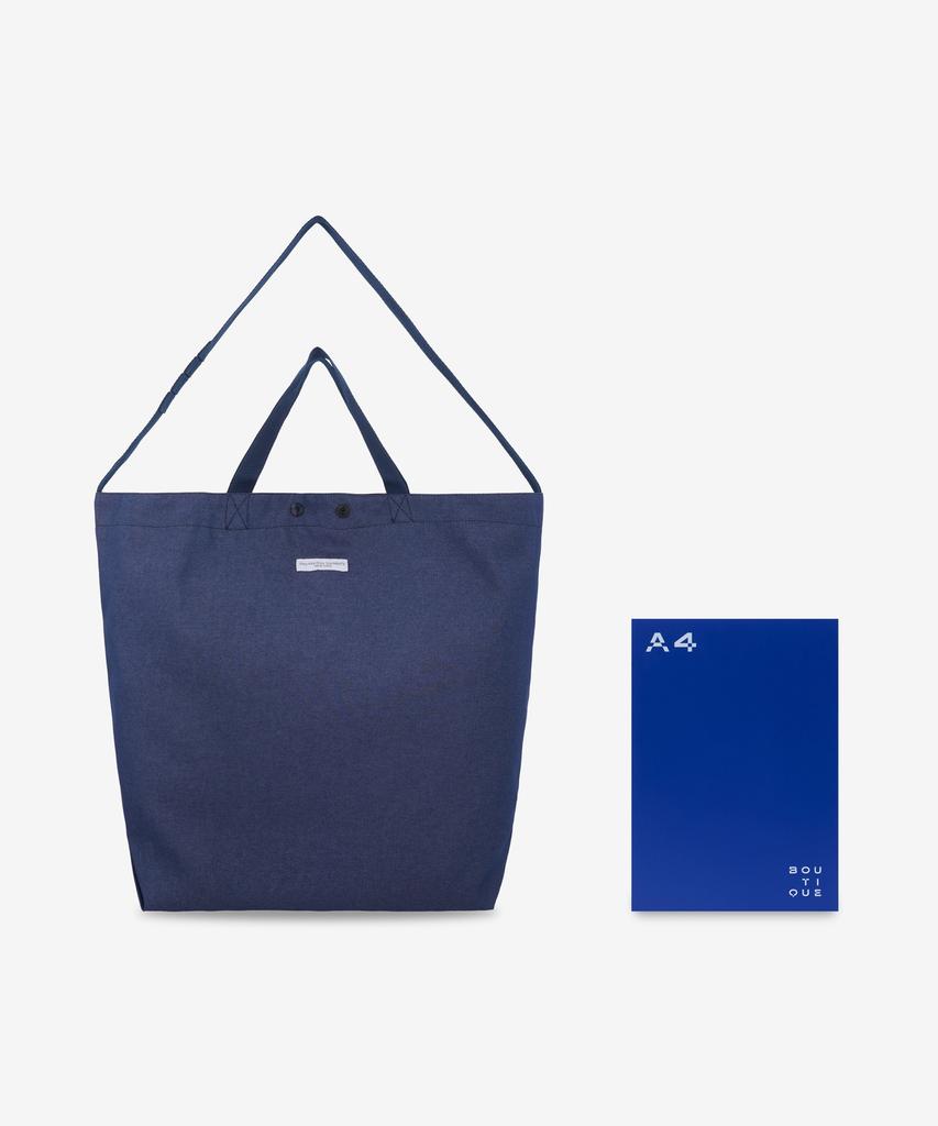 Сумка-тоут Engineered Garments Carry All, двусторонняя - Индиго / Qt278Zt210