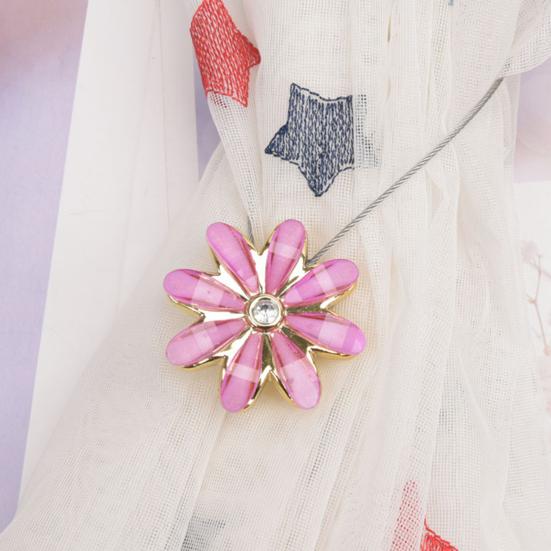 Curtain Buckle Stylish Magnet Adsorption Metal Decorative Curtain Tieback for Home