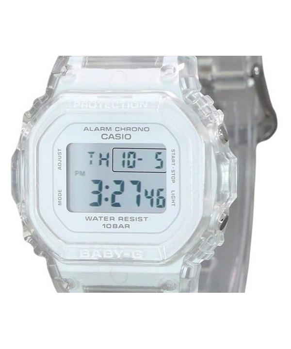 Casio Цифровые кварцевые женские часы Baby-G с прозрачным полимерным ремешком BGD-565US-7 100M