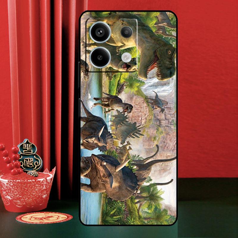 Чехол для телефона с динозавром для Xiaomi Redmi Note 14 13 Pro 12 11 9 10 9S 10S 11S 12S Redmi 13C 10C 12C 14C