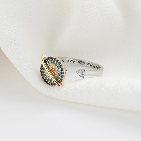 Anxiety Ring Lettering Electroplating Decoration