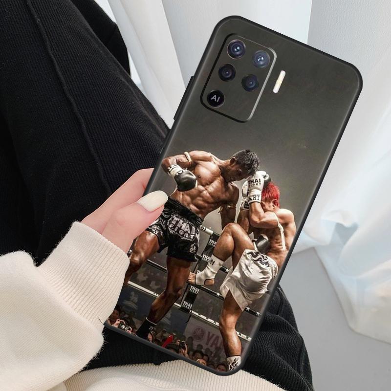 Кейс для боя Муай Тай Кикбоксинг Для Oppo A96 A76 A16 A60 A98 A58 A78 A18 A38 A80 A40 A77 A57 A17 A74 A54 A94 A15 A5 Pro