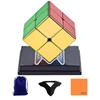 Металлический кубик 2x2 Cyclone Boys [Включает мешочек, подставку и салфетку для чистки] Металлический кубик Cyclone Boys, с металлическим покрытием, без наклеек (Без магнитов)