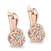 Серьги-клипсы MINTHA, модные свадебные повседневные модные ювелирные изделия, серьги с полым цирконием для женщин, серьги цвета розового золота