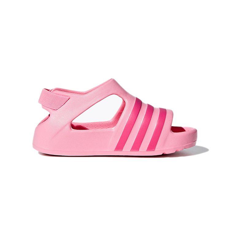 adidas Оригинальные сандалии Adilette Series, удобные, нескользящие, спортивные, низкие, детская обувь, розовые, CG6598