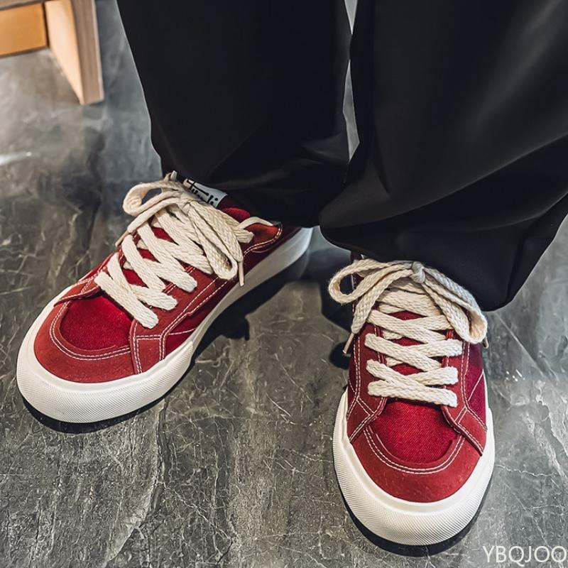 Модная весенне-осенняя новая студенческая низкая простая удобная дышащая парусиновая обувь для мужчин, универсальная плоская повседневная обувь для скейтборда