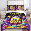 SpongeBob Sweet Party Bedding Set 3 Piece Comforter Cover Gift for Bedroom,Includes No Insertsjt011