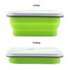 Silicone Collapsible Lunch Box 600ml Portable Storage Bowl  For Outdoor Travel