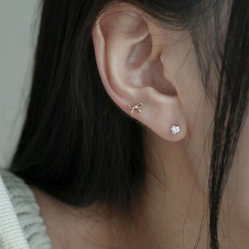 Youngglow 14k пирсинг-сердечко с кубическим цирконием