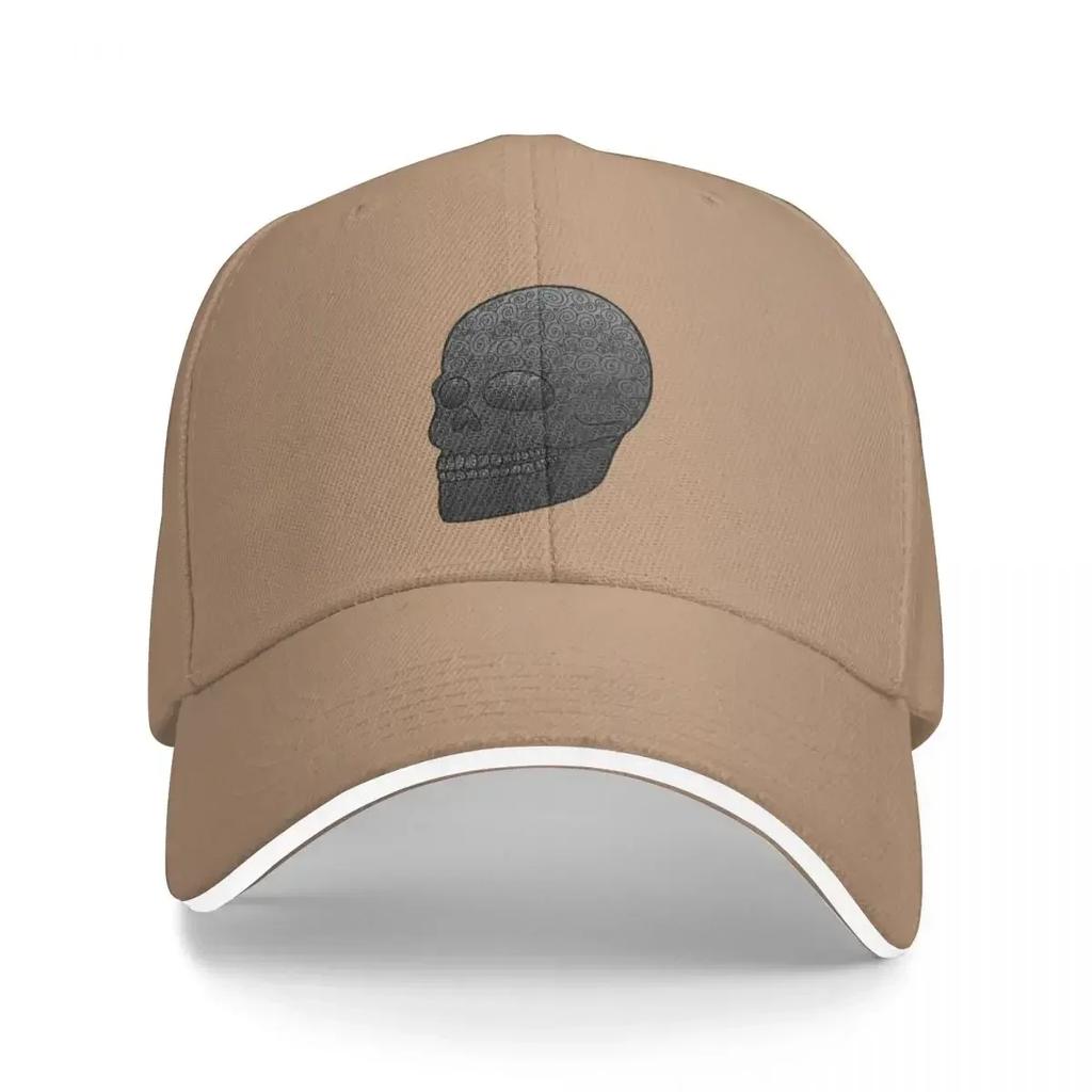 Кепка-бейсболка с вихревым черепом dad hat Смешные кепки Роскошная для женщин Мужская