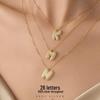 Banyan Tree S925 Silver 26-Letter Diamond Bubble Necklace for Women - European & American Hip-Hop Style Clavicle Chain.