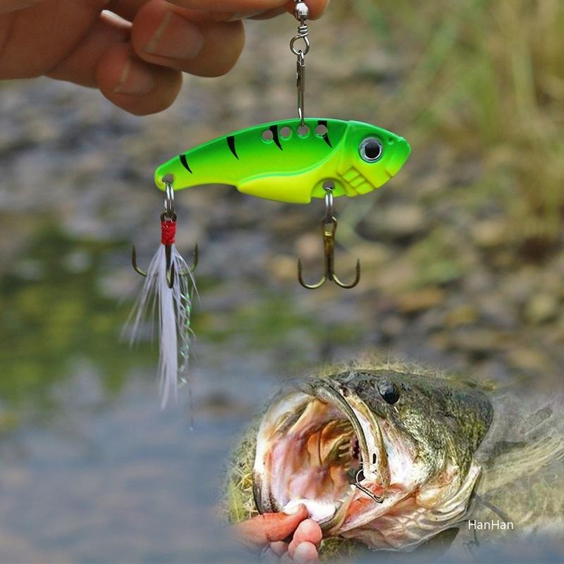 Fishing Lures 4 Pcs Metal Fishing Hard Bait Spoon Lures Spinner Spoon SwimBaits Vib Fishing Baits