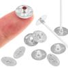Wick Tabs 300PCS Metal Candle Wick Sticker Base Clips 12.5mm DIY Candle Wick Stand Base Candle Making Supplies Keep Wicks
