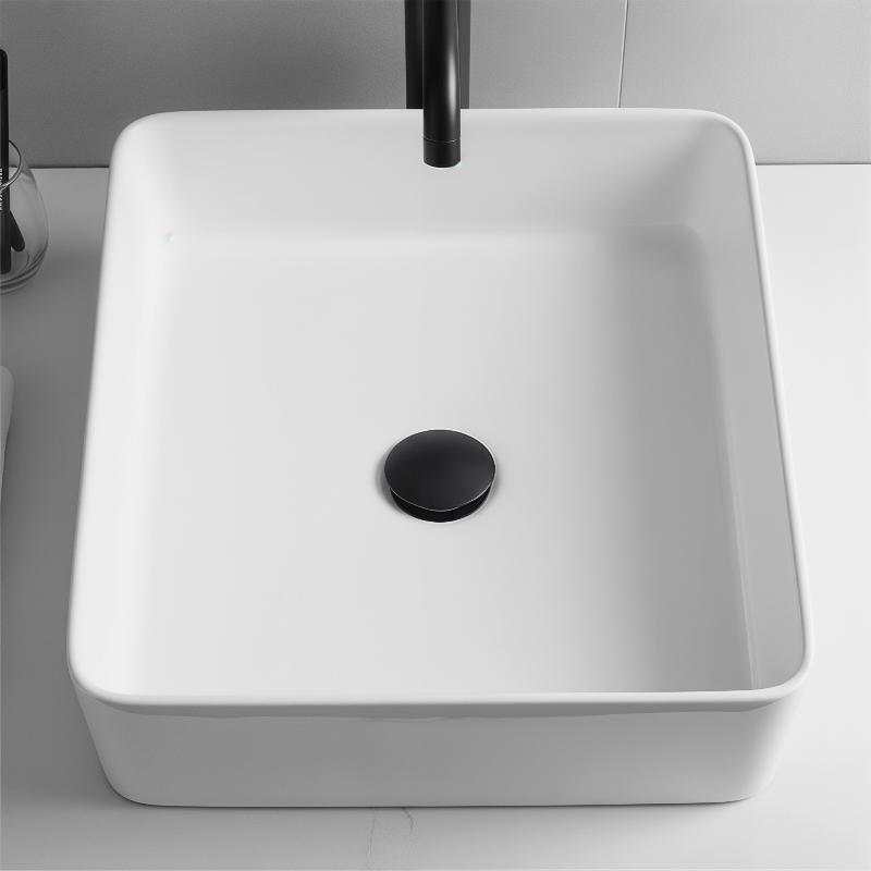 Push Button Silver Chrome 66mm Basin Waste Sink Plug  Up Cap Click Clack Replacement for Kitchen Bathroom Drainage