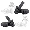 4 Pairs Earplugs for Sleeping Sleep Well Soundproofing Sound Insulation Value 32dB Alarm Snore Silicon Plane Work Study Washable Can Be Used