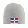 pc Dominican Republic Flag Bonnet Hats Knit Hat Unisex Women Vintage Warm Soft Beanie Hats Autumn Winter Kpop Custom Cap
