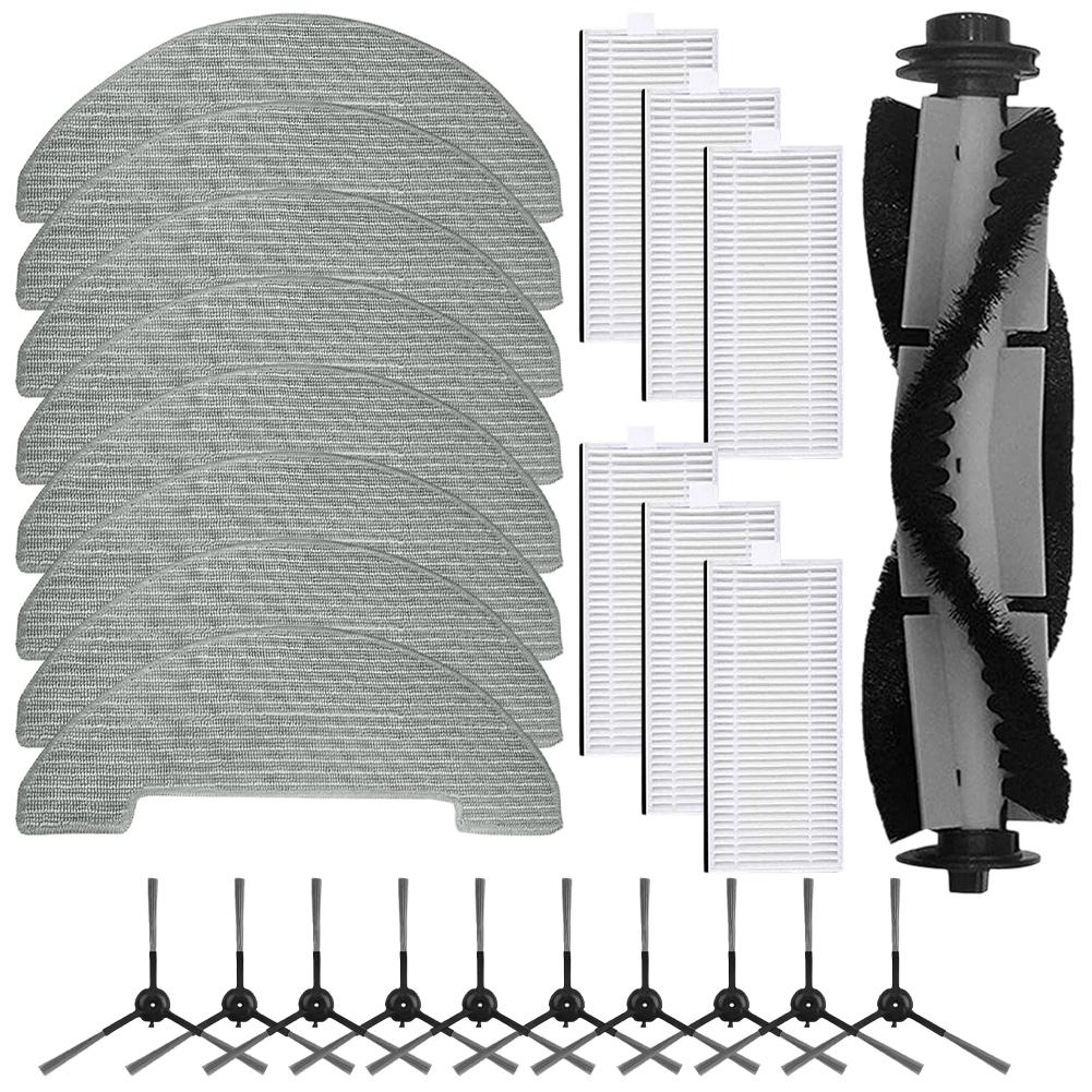 For MONSGA MR1 For XIEBro HR1010 Robot Vacuum Main Brush Side Brush Filter Mop Cloth Replacement Parts Cleaning Kit Accessories