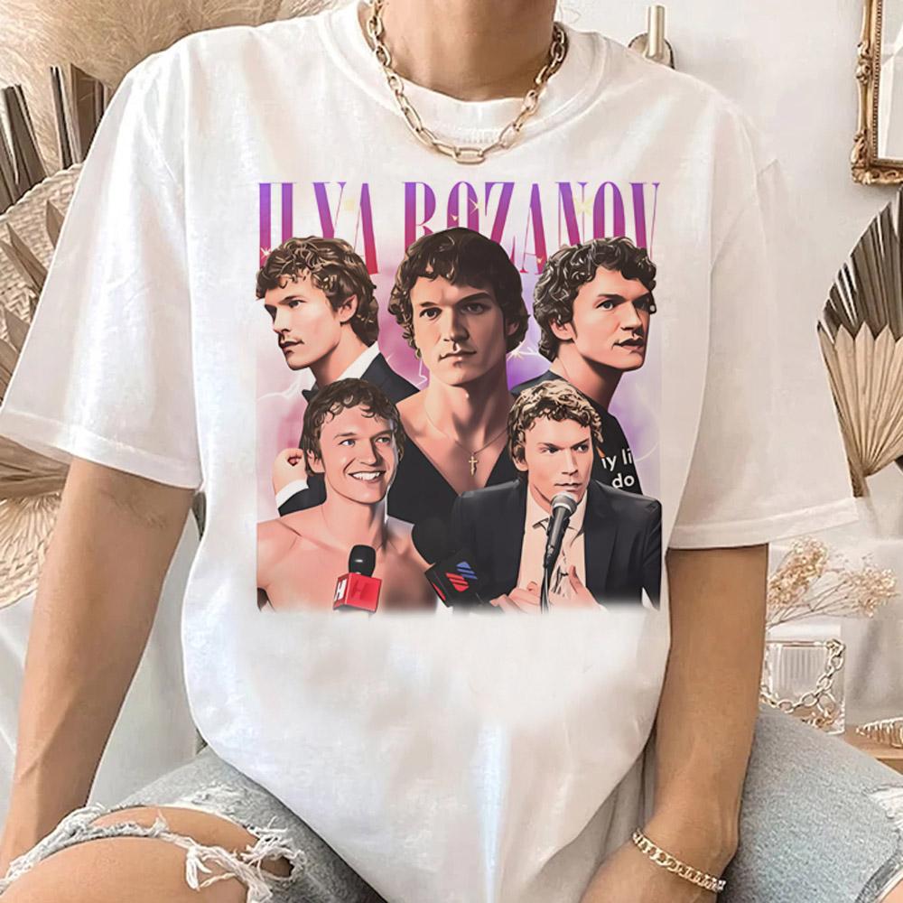Connor Storrie Ilya Rozanov Vintage 90s Graphic T Shirts men women Rivalry Hockey Romance TShirt Couple Tops Tees