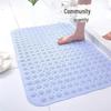 Anti-Slip Bathroom Shower Mat with Suction Cups & Massage Foot Design for Home & Hotel Use