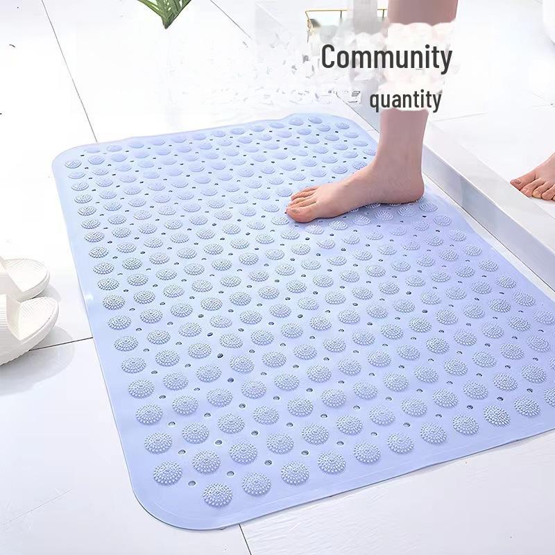Anti-Slip Bathroom Shower Mat with Suction Cups & Massage Foot Design for Home & Hotel Use
