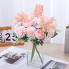 Реквизит Домашний Декор Искусственный Букет Искусственный Пион Гортензия Вечеринка Свадебное Украшение Шелковый Цветок Розы