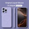 Роскошный жидкий силикон для чехла телефона Magsafe для iPhone 17 Air 16 17 Pro Max 14 15 12 13 Mini Магнитная крышка для беспроводной зарядки