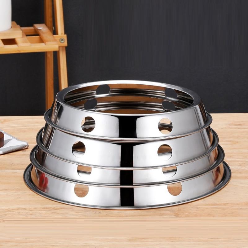 1Pcs Stainless Steel Wok Ring Pot Holder Gas Stove Rack Heat Insulation Cooking Support Stand Kitchen Accessories