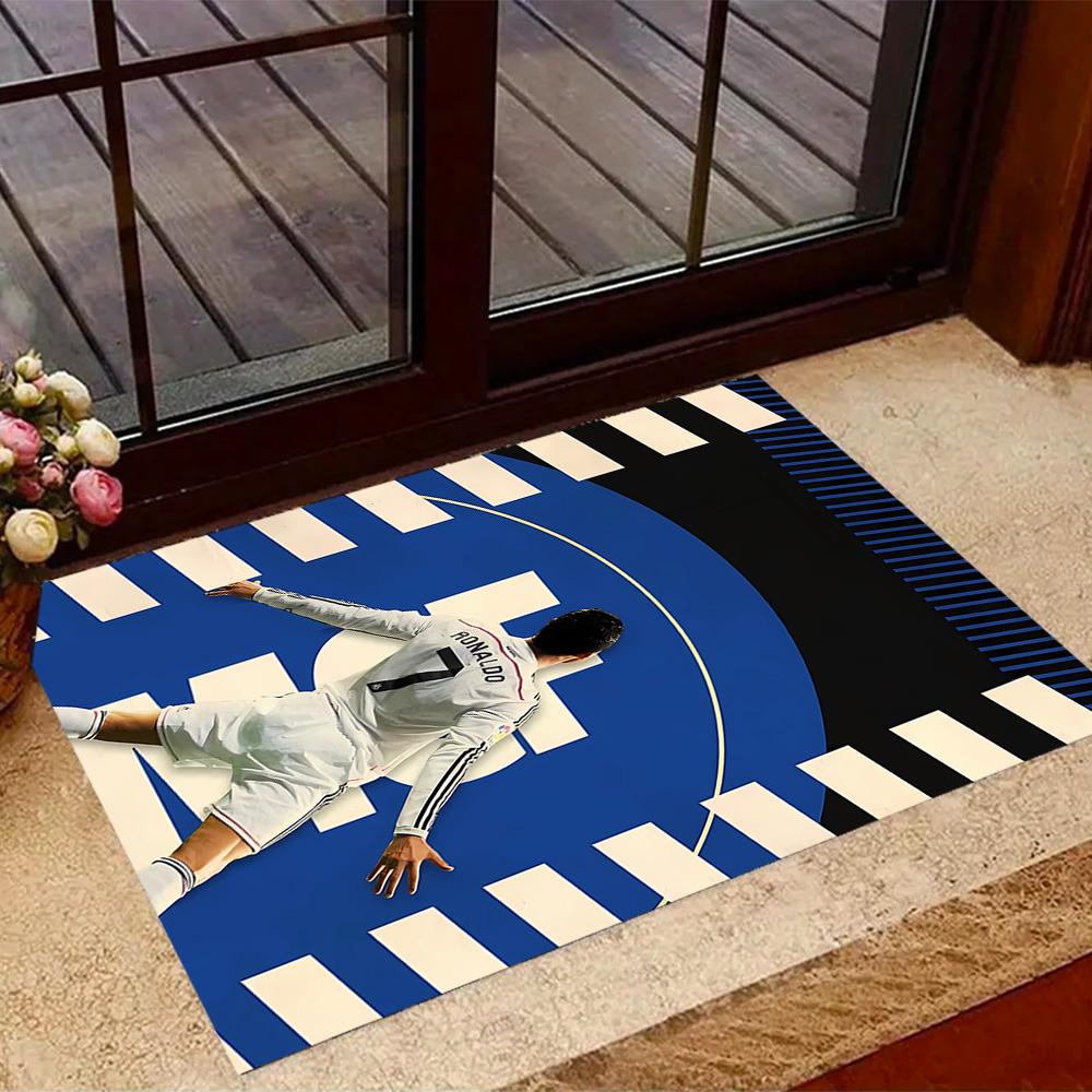 Ronaldo's Iconic Celebration Area Rug Design for Decorate room Dormitory Bedrooms Kitchen Anti-slip Rug Decorate Offices