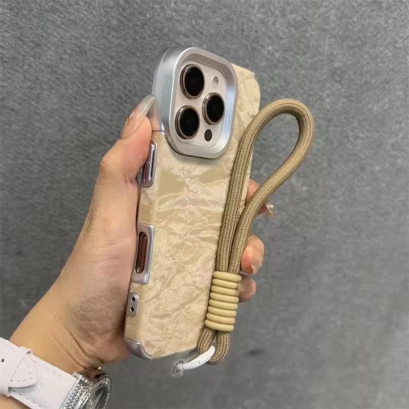 Роскошный бархатный модный чехол Ins для iPhone 16 Plus 15 14 13 12 Pro Max 11, противоударный шелковый фланелевый чехол для ремешка
