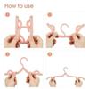 New Portable Folding Plastic Coat Hanger Travel Foldable Hanger