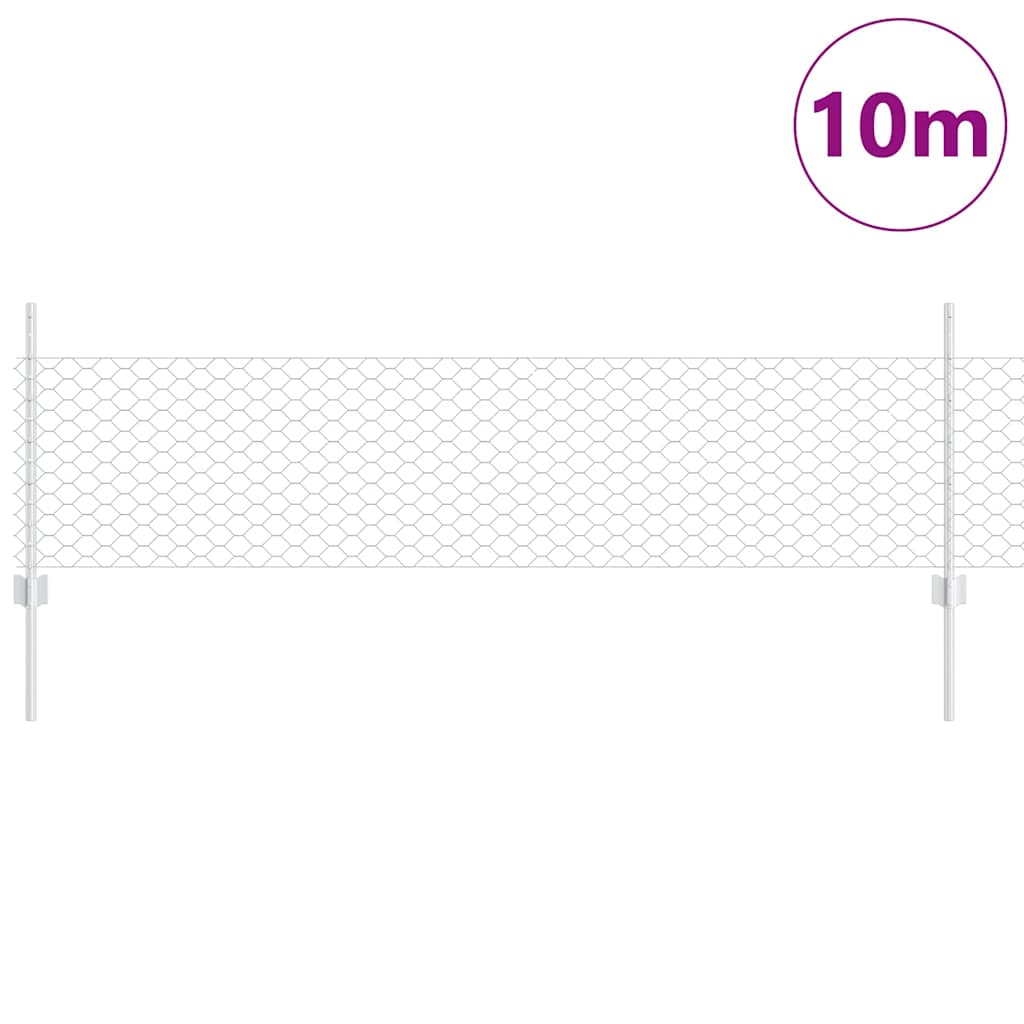 Welded Wire Fence 10 x 0.5 m (W x H) Hot Dip Galvanized Steel