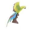 Parrot Decorative Figurine with Realistic Tree Stump Base Vivid Details Decorative Parrot Animal
