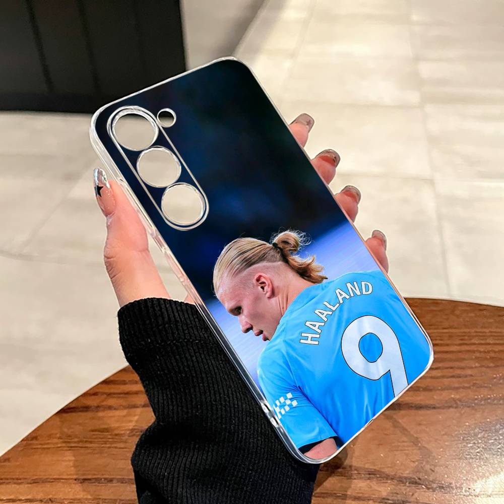 Чехол для телефона Звезда футбола Э-Эрлинг Х-Холанд Для Samsung A10,12,20,21S,30,31,40,50,51,52,70,71 Прозрачный чехол