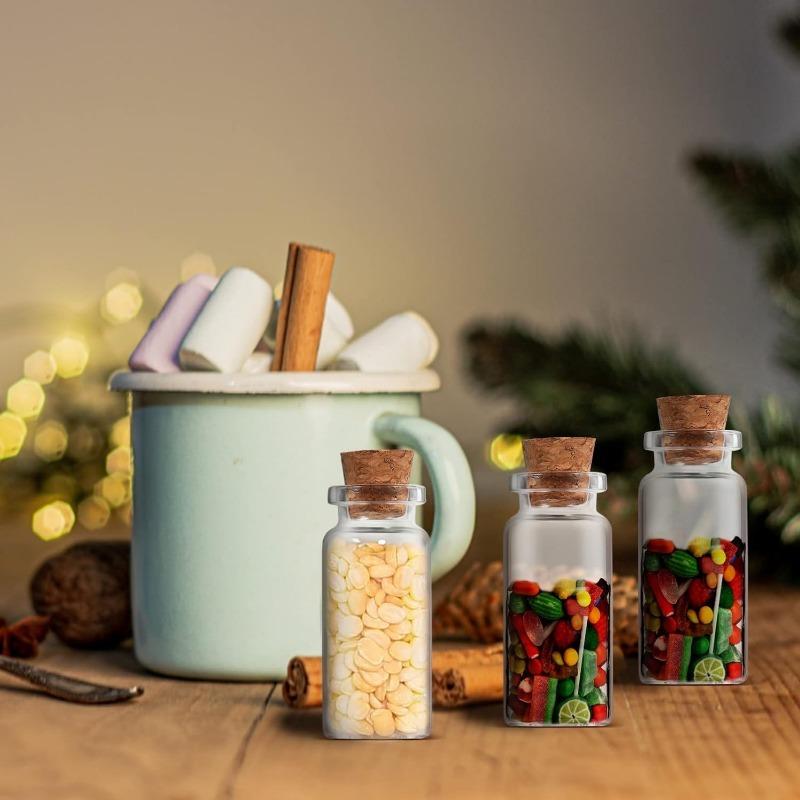 10 шт. 5 мл-20 мл маленькие стеклянные бутылки с пробками самодельные украшения мини стеклянные флаконы пробковые послания стеклянные флаконы бутылки желаний